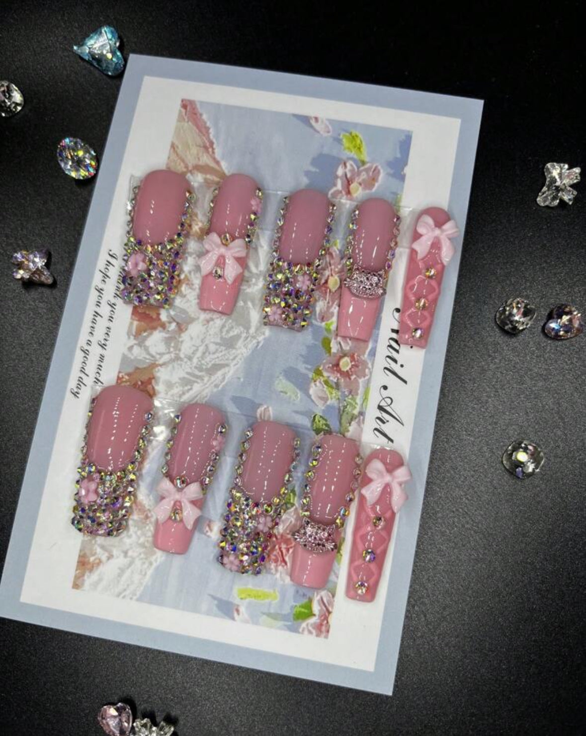 Tie a Bow Set - Baby Pink