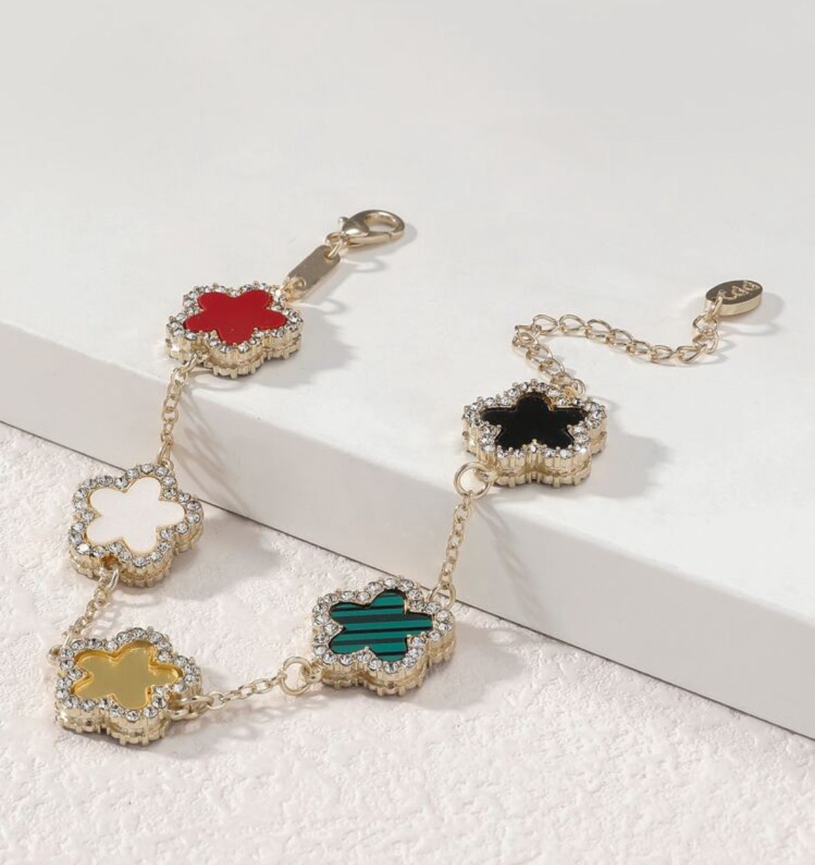 Multi Color Flower Bracelet