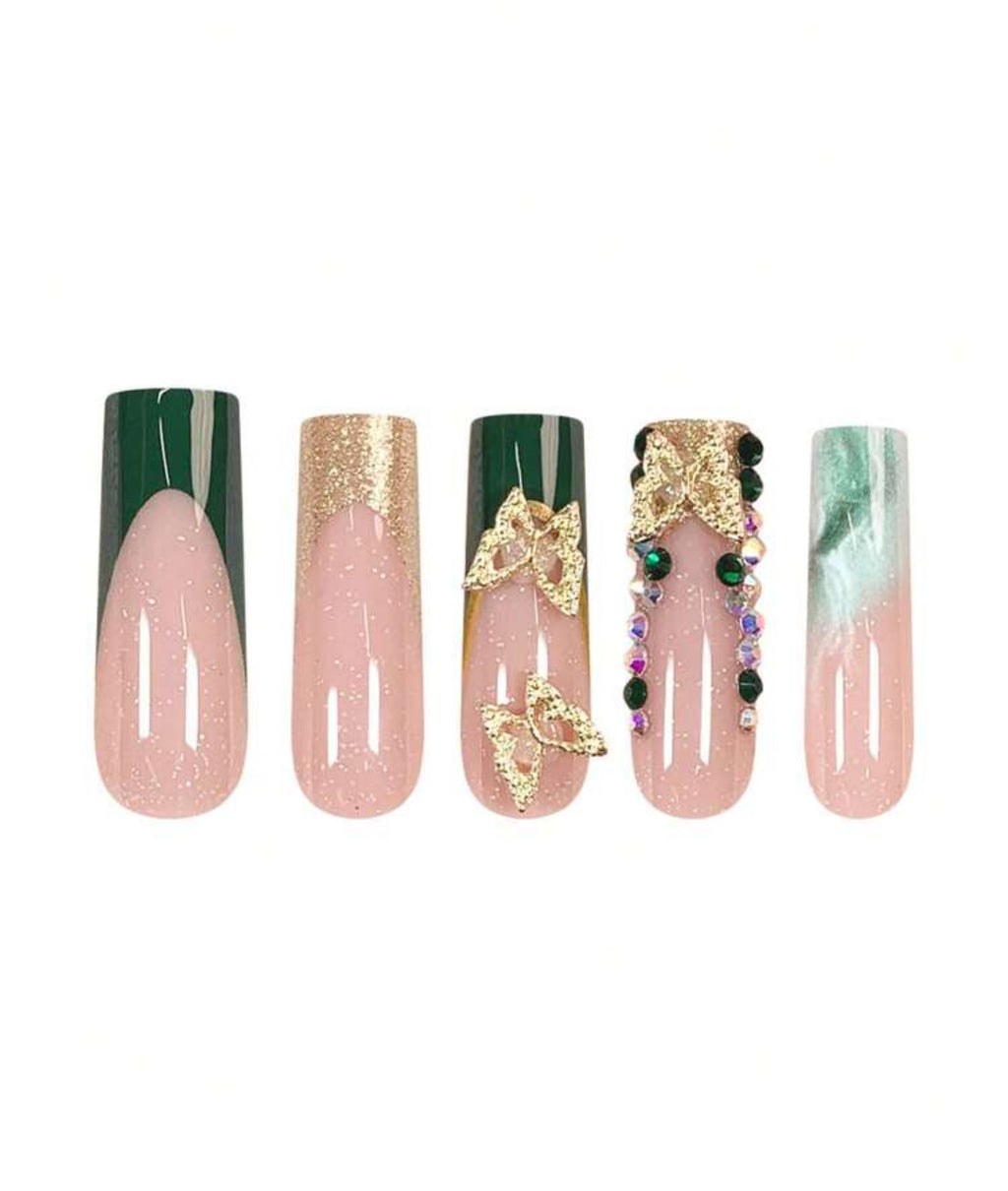 Butterflies Green and Gold