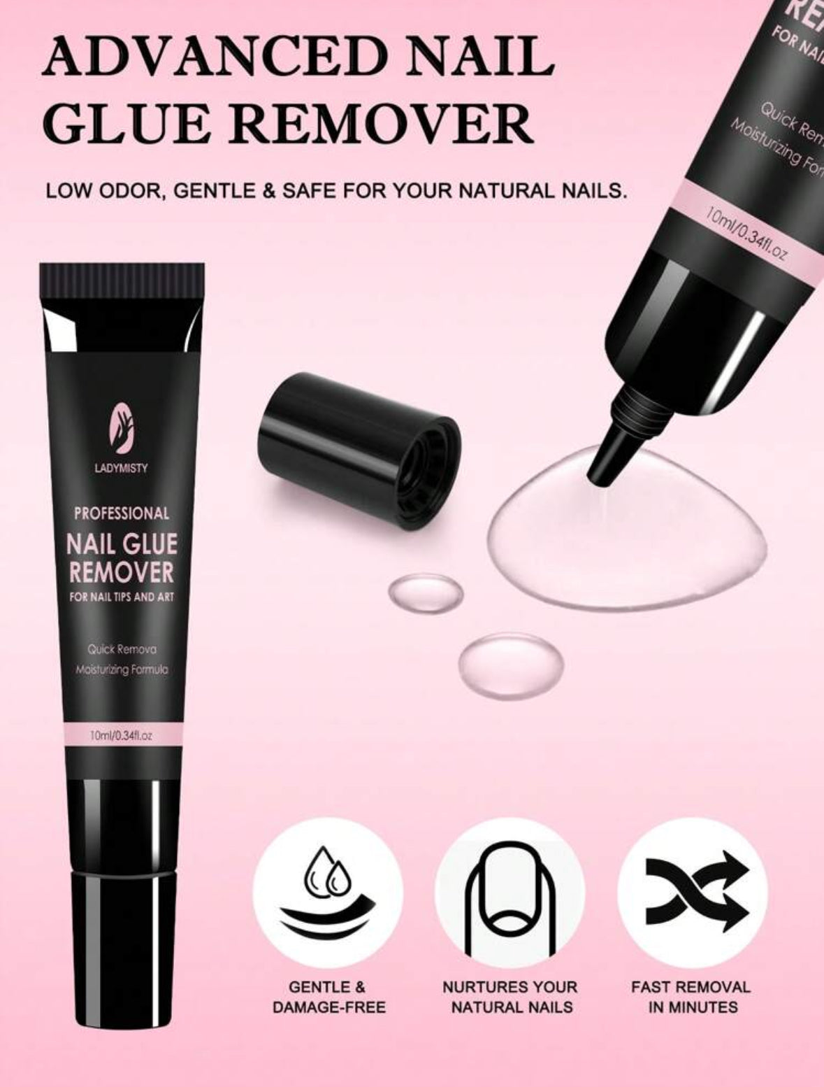 Gelly Press On Nail Glue & Remover Kit