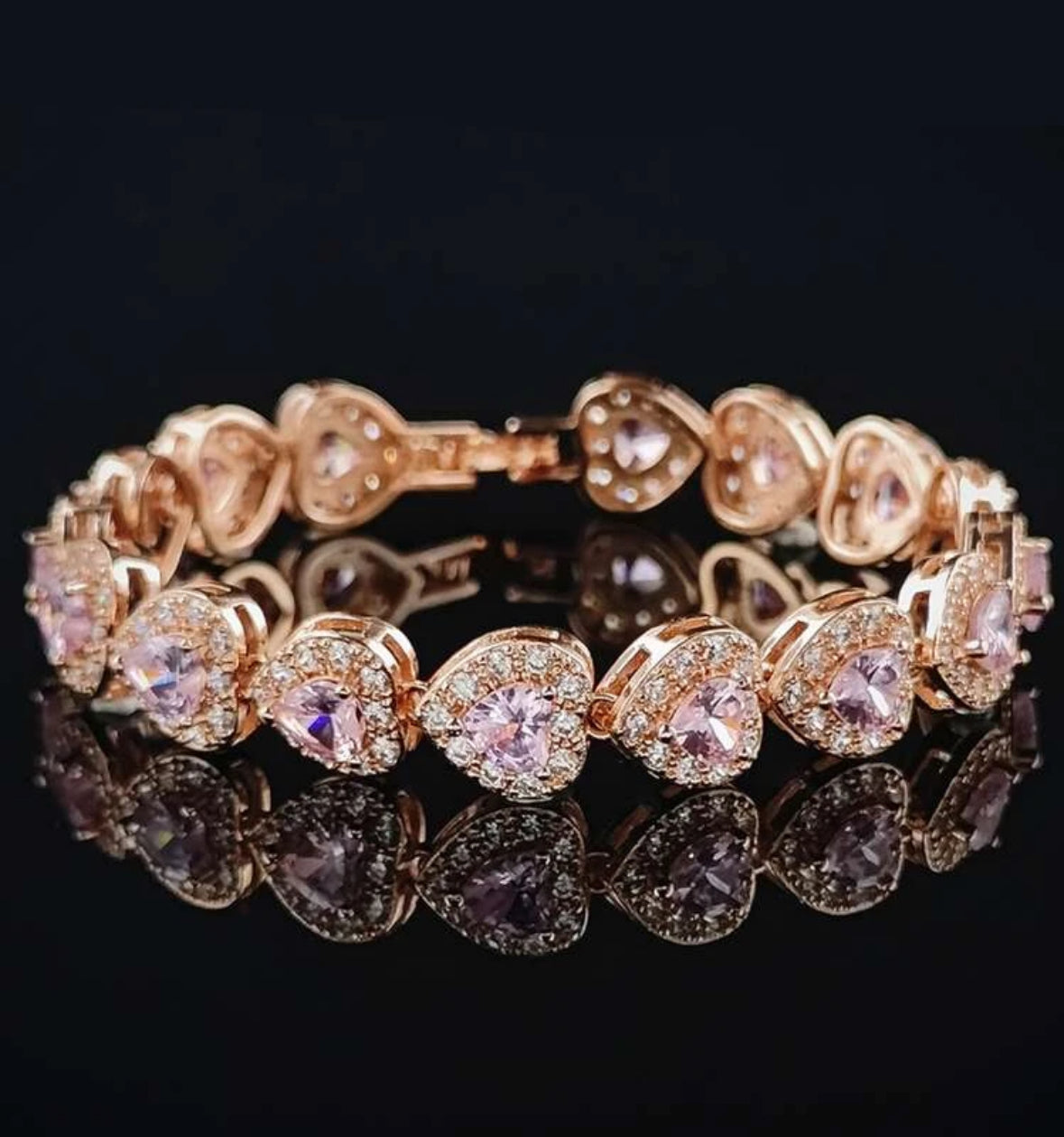 Rose Gold Heart Bracelet