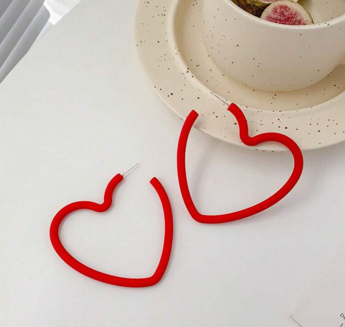 Red Hearts Earrings