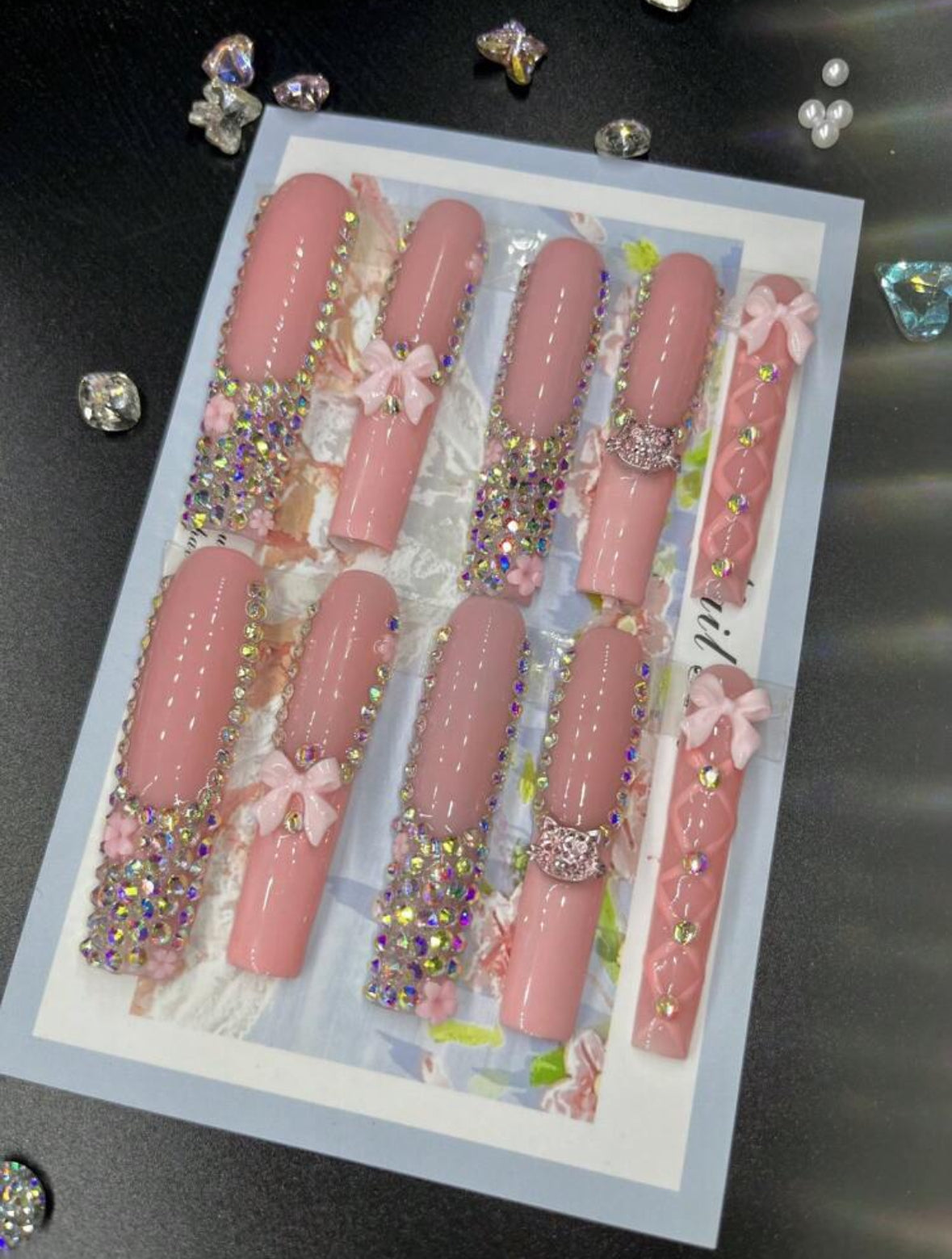 Tie a Bow Set - Baby Pink