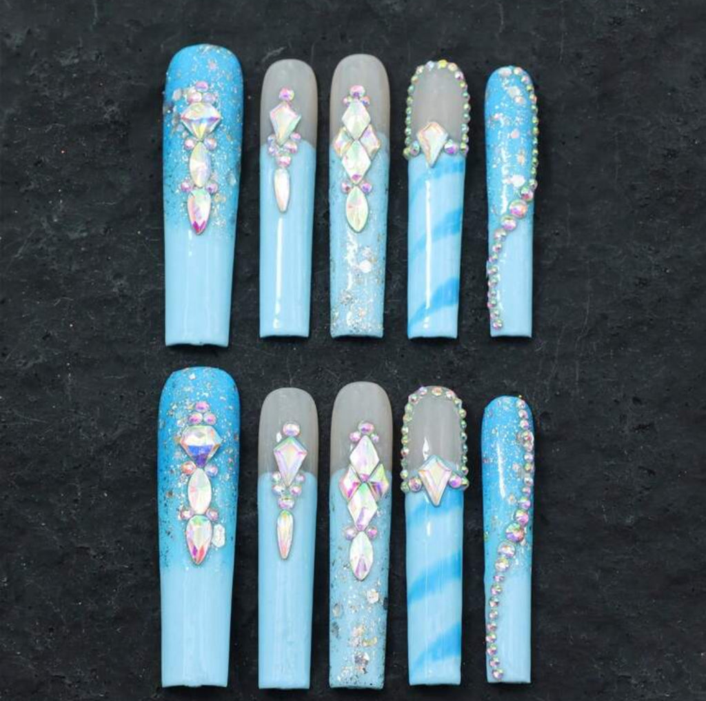 Pastel Pressed Sky Blue