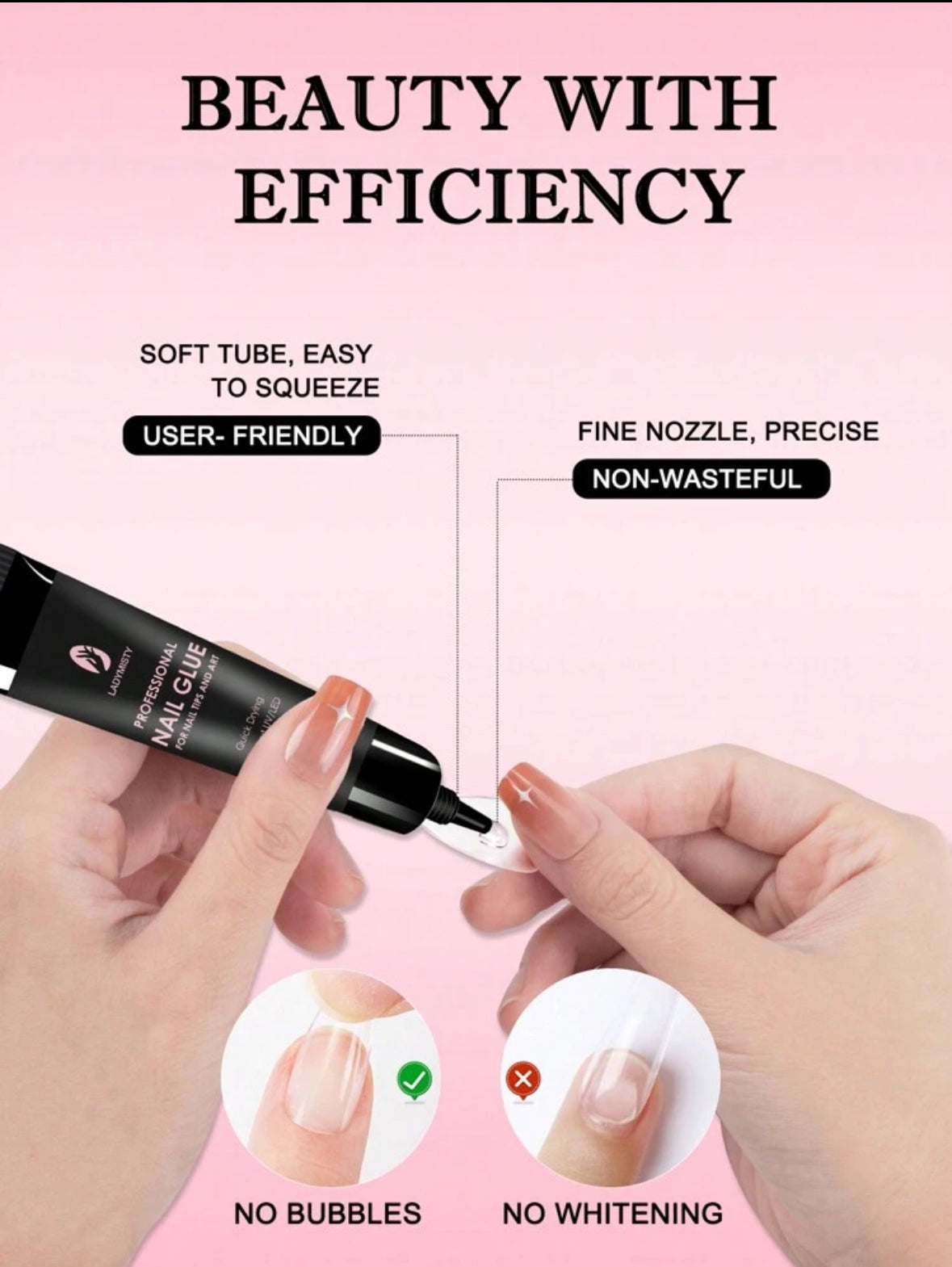 Gelly Press On Nail Glue & Remover Kit